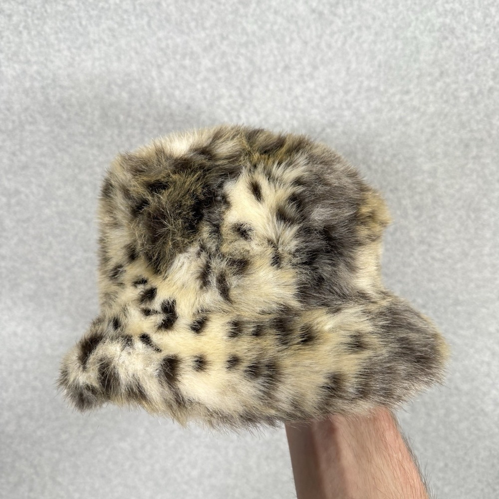 Marks spencer faux fur bucket hat womens one size